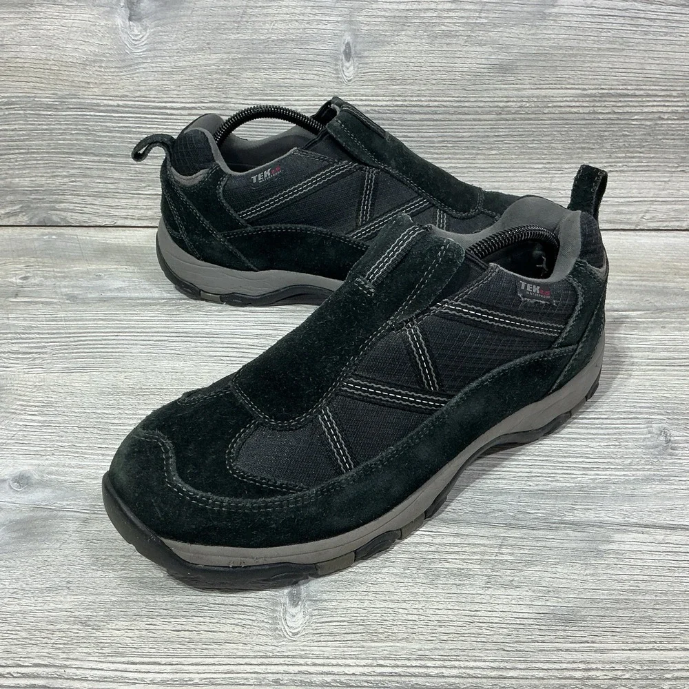 L.L. Bean TEK 2.5 Trail-Hiking-Camping Mocs Mens US 9.5 M Black Suede Waterproof